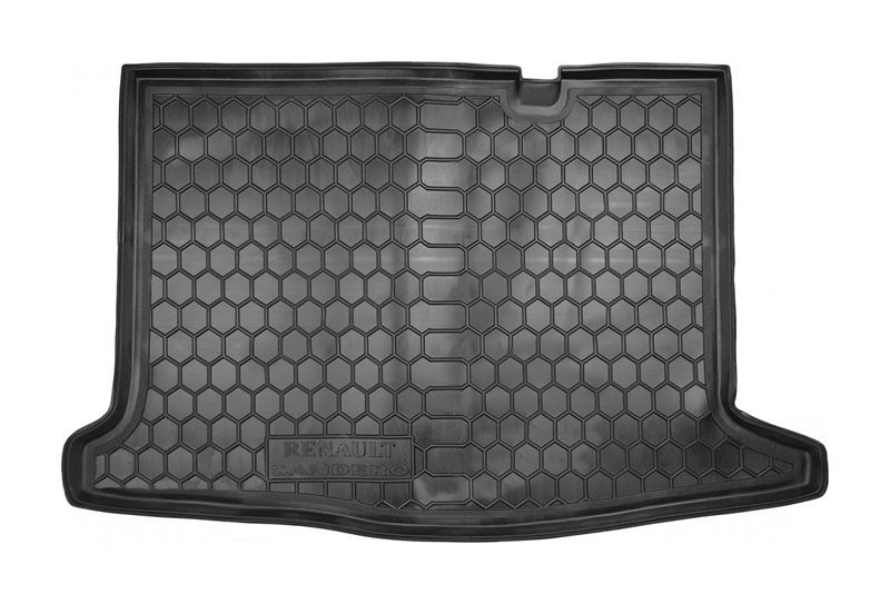 Коврик в багажник Renault Sandero Stepway '2013-> (хетчбек) Avto-Gumm (черный, пластиковый)