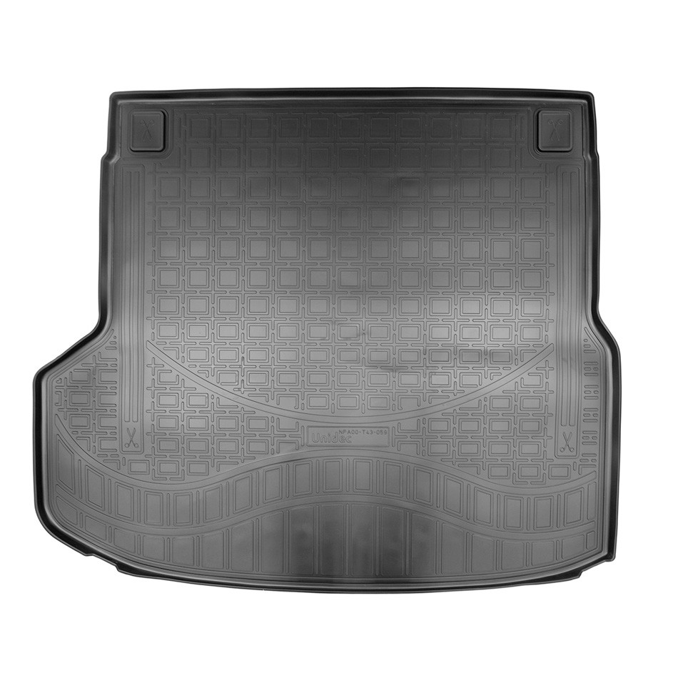 Коврик в багажник KIA Ceed '2018-> (универсал, с сабвуфером) Norplast (черный, полиуретановый)