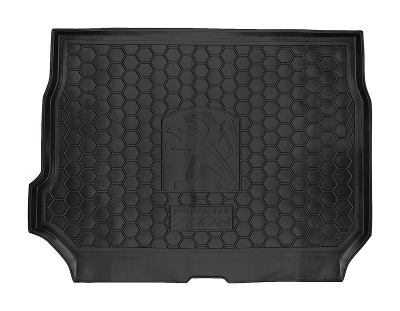 Коврик в багажник Peugeot 2008 '2013-2019 Avto-Gumm (черный, пластиковый)
