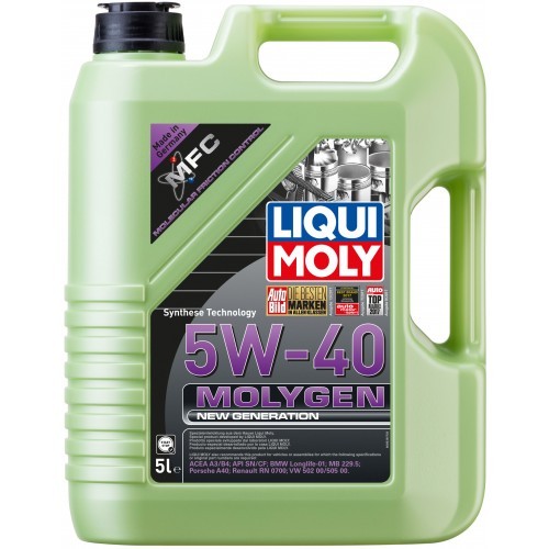 Синтетическое Масло моторное Liqui Moly Molygen New Generation 5W-40 5 л (9055)