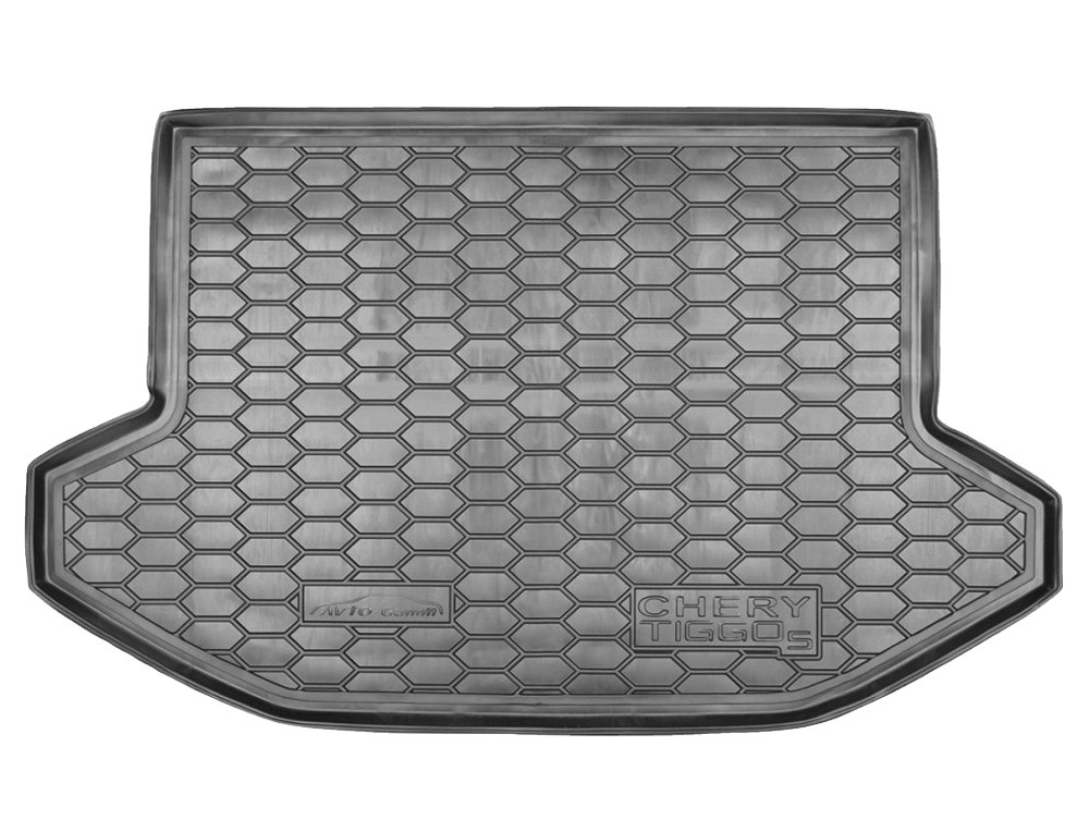 Коврик в багажник Chery Tiggo 5 '2013-> Avto-Gumm (черный, пластиковый)