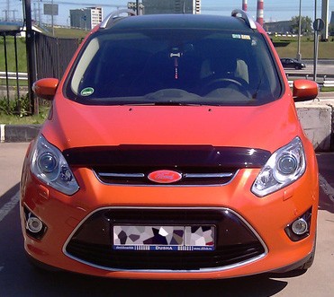 Дефлектор капота Ford C-Max '2010-> (без логотипа) Sim