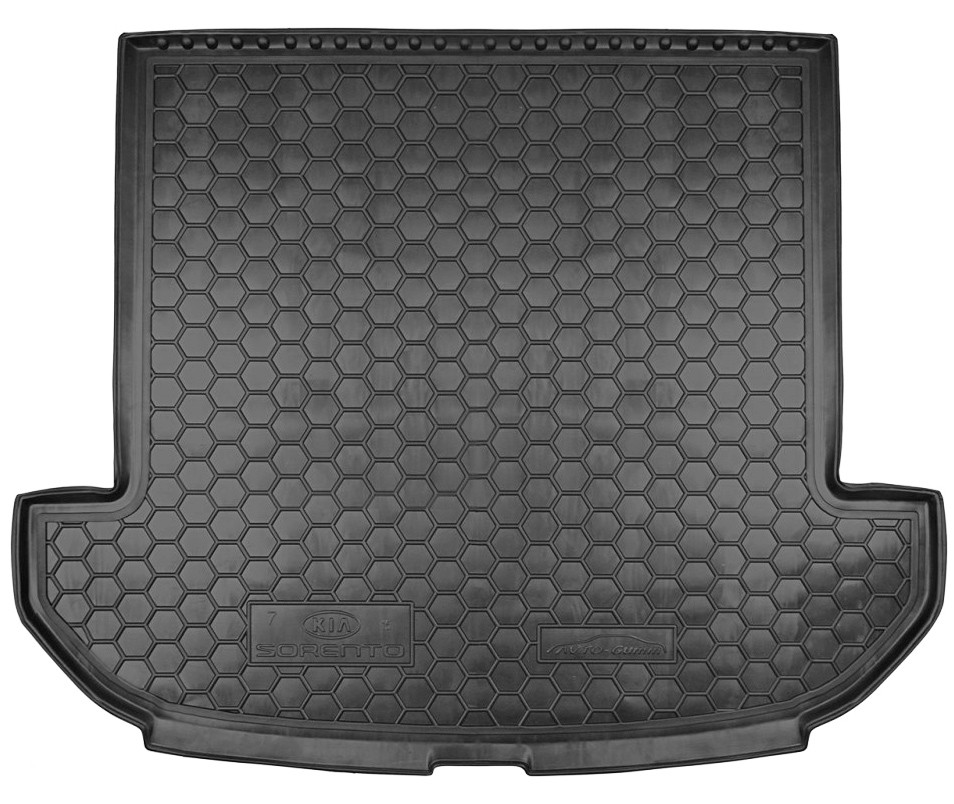 Коврик в багажник KIA Sorento '2014-2020 (7-ми местный, длинный) Avto-Gumm (черный, полиуретановый)
