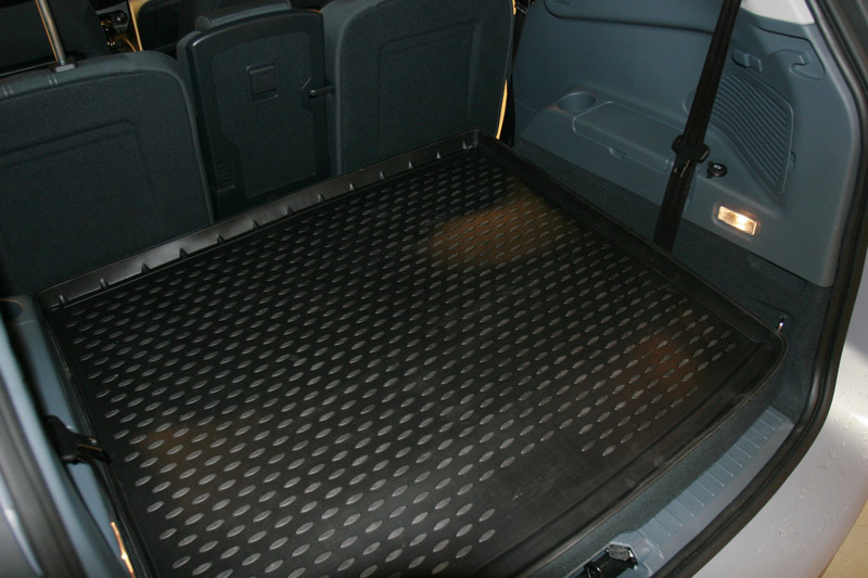 Коврик в багажник Ford Grand C-Max '2010-> (7-ми местный, длинный) Novline-Autofamily (черный, полиуретановый)