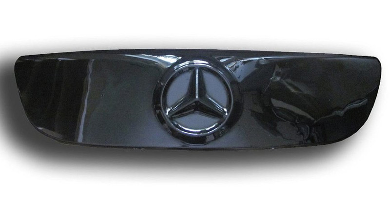 Зимняя накладка на решетку радиатора для Mercedes-Benz Sprinter (W906) '2006-2013 (верхняя решетка) глянцевая FLY