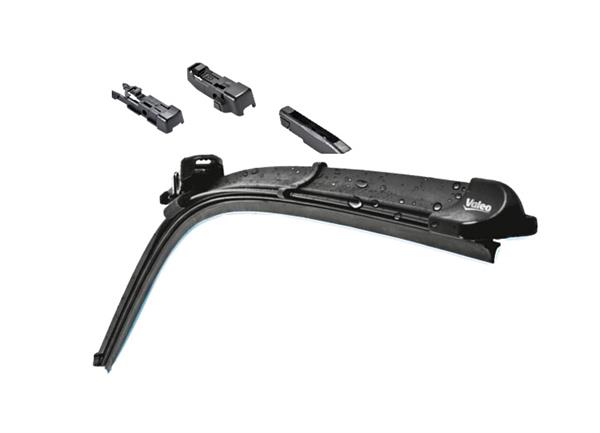 VALEO Щітка склоочисника БЕЗКАРКАСНИЙ HYDROCONNECT MULTICONNECTION / 550 MM / HF55 / АДАПТОРЫ: A, B, C