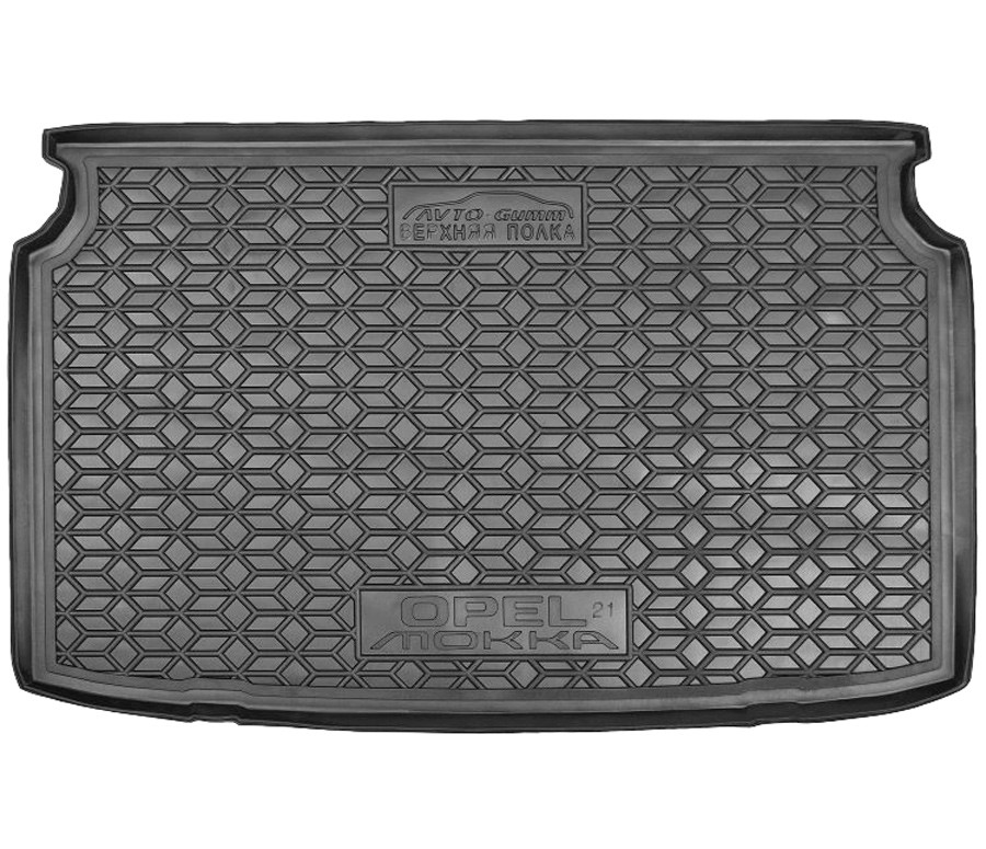 Коврик в багажник Opel Mokka '2020-> (верхний) Avto-Gumm (черный, пластиковый)
