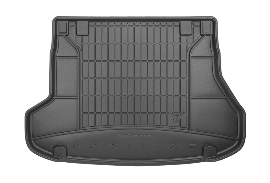 Коврик в багажник KIA Cee'd '2012-2019 (универсал, с полноразмерной запаской) Frogum (черный, резиновый)