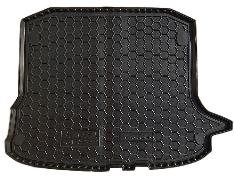 Коврик в багажник LADA (ВАЗ) Largus '2012-> (универсал, 5-ти местный) Avto-Gumm (черный, полиуретановый)