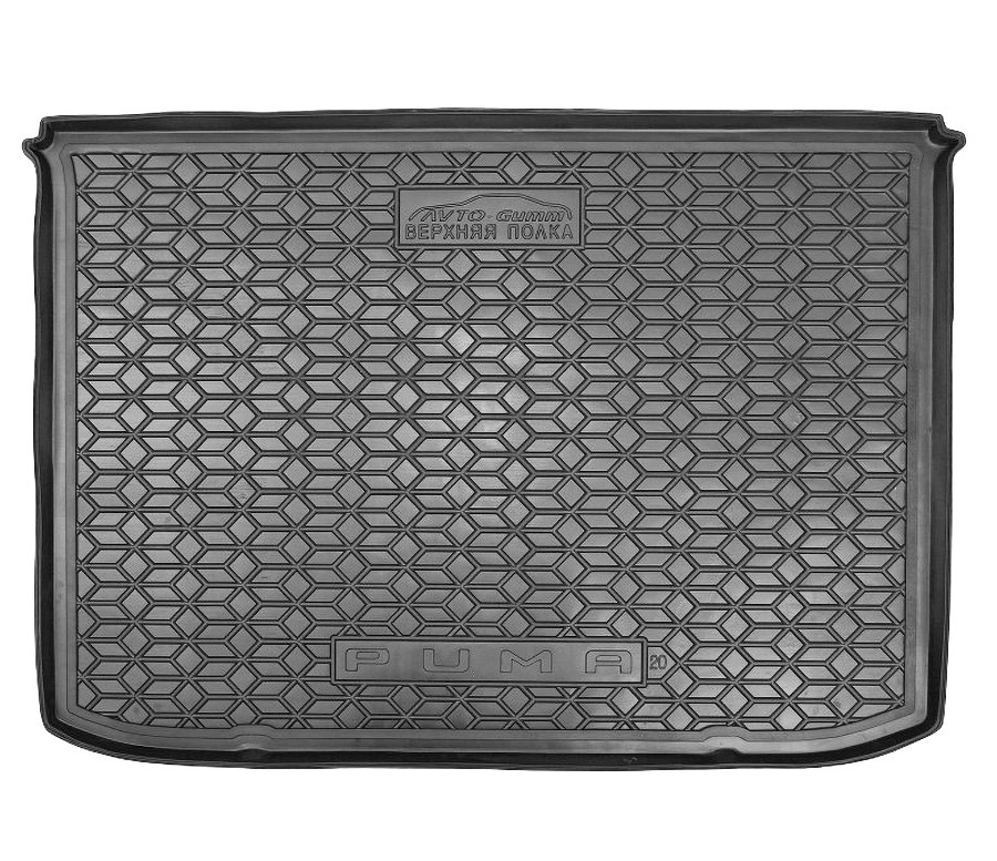 Коврик в багажник Ford Puma '2019-> (верхняя полка) Avto-Gumm (черный, пластиковый)