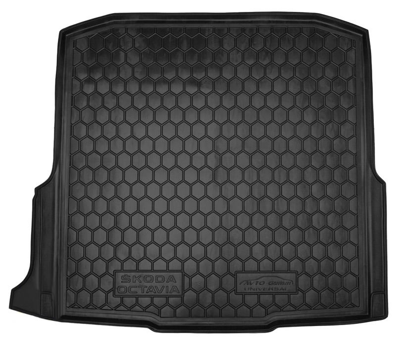 Коврик в багажник Skoda Octavia A7 '2013-2020 (универсал) Avto-Gumm (черный, пластиковый)