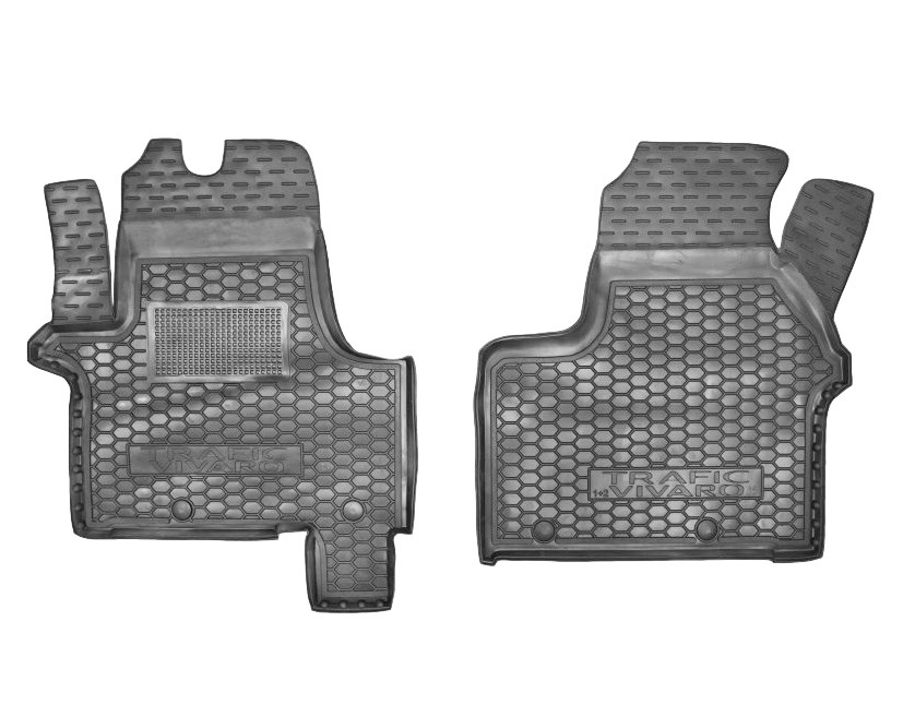 Коврики в салон Opel Vivaro '2014-> (передние, 1+2) Avto-Gumm (черные)