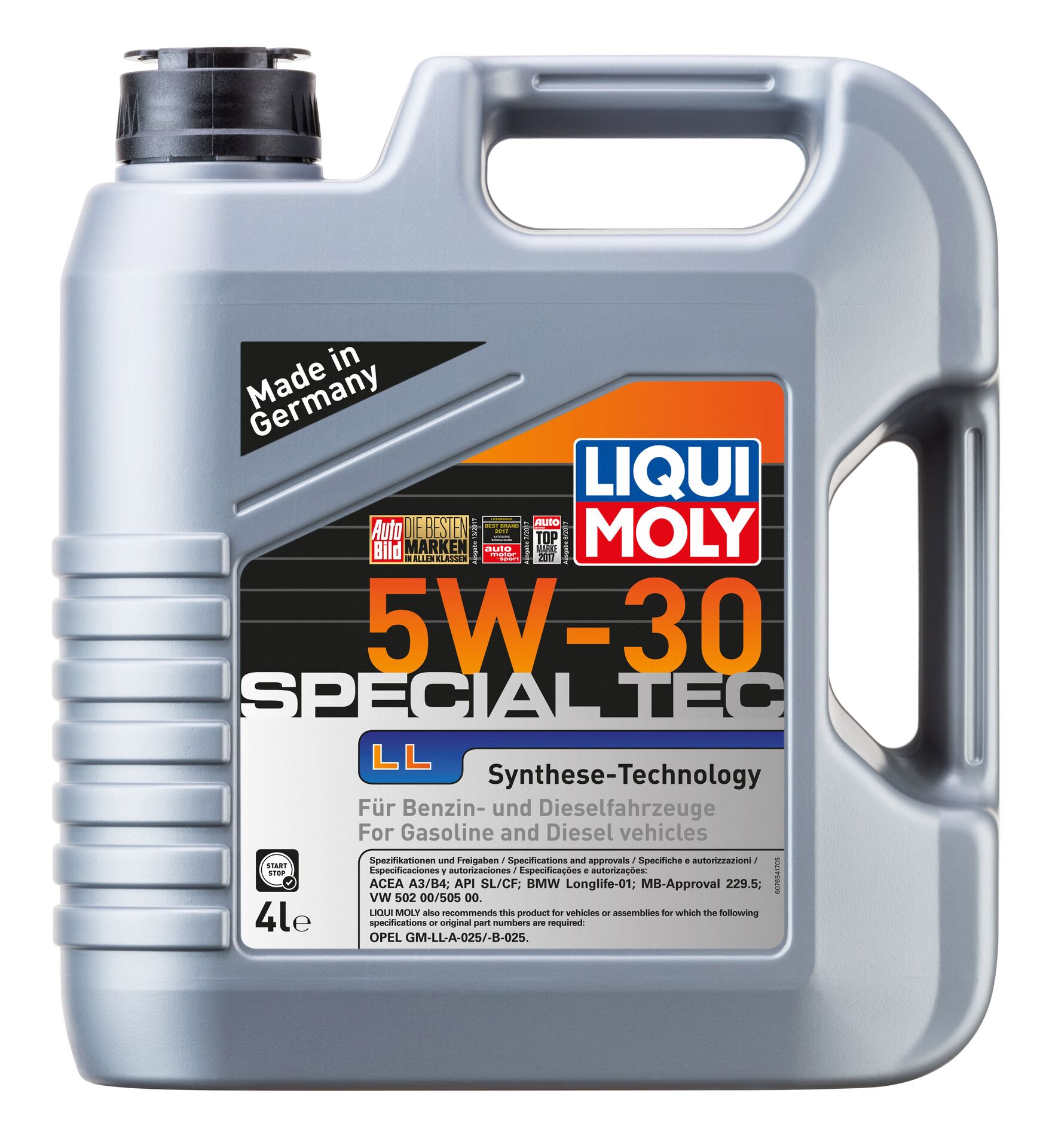 LIQUI MOLY Олива моторна Special Tec LL 5W-30 4л