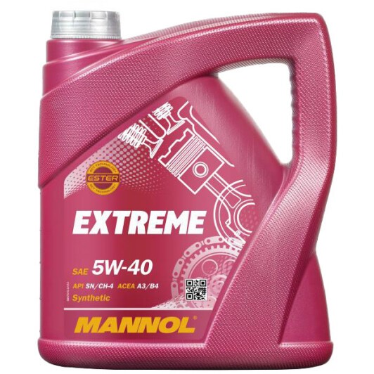 Масло моторное Mannol Extreme 5W-40 SN/CH-4 4 л (MN7915-4)
