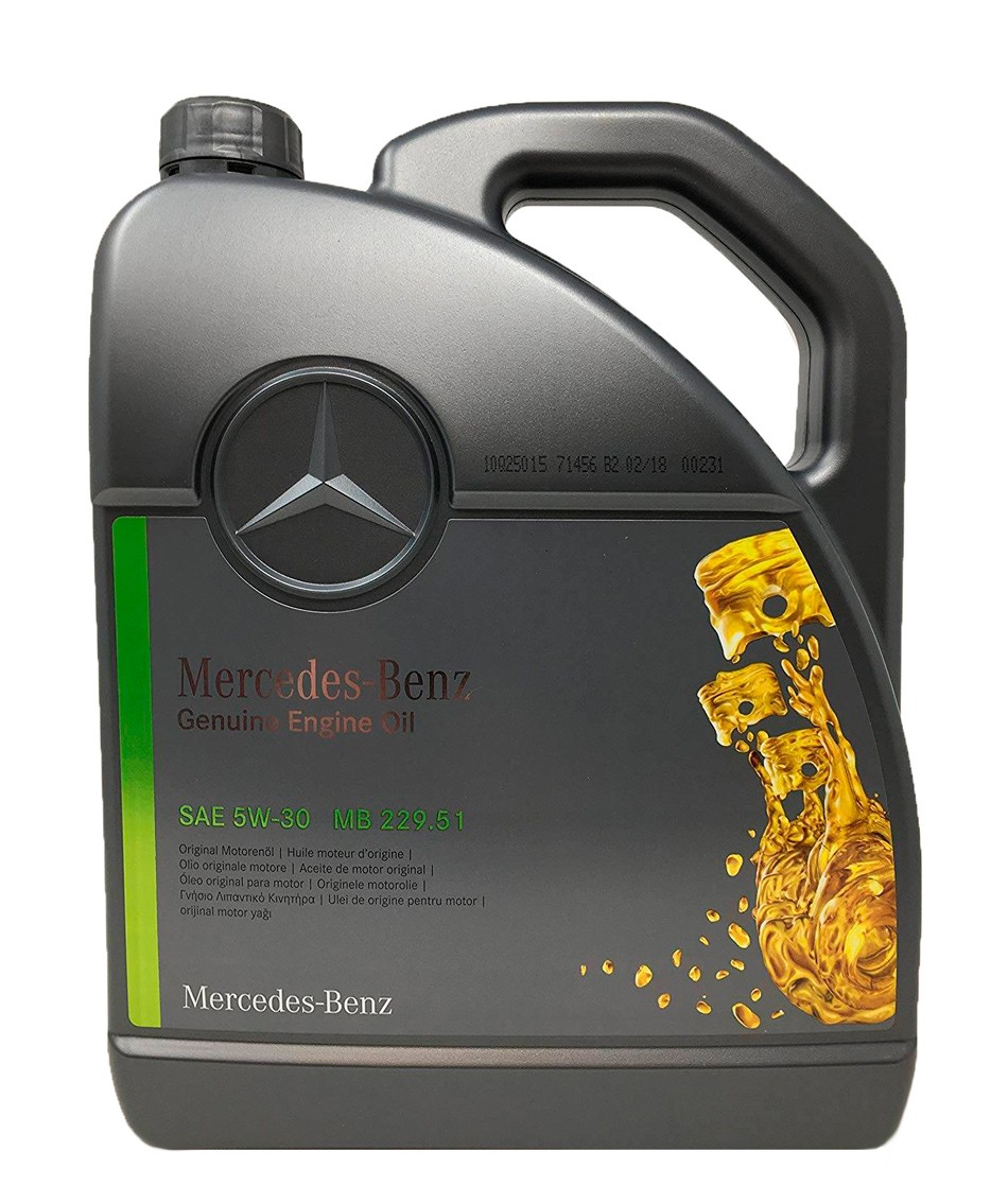 Масло моторное Mercedes Benz PKW Synthetic Motorenol 5W-30 5 л (A0009899701BAA4)