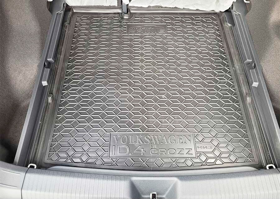 Коврик в багажник Volkswagen ID4 '2020-> (Prime, нижняя полка) Avto-Gumm (черный, пластиковый)