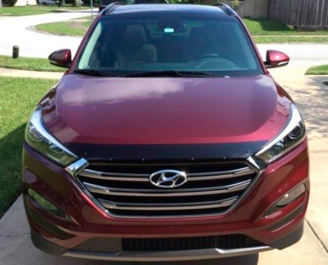 Дефлектор капота Hyundai Tucson '2015-2020 (без логотипа) EGR