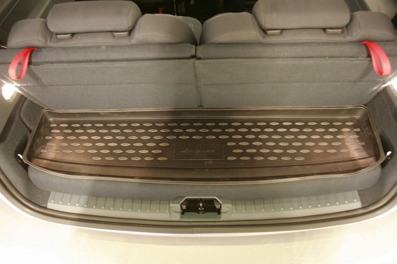 Коврик в багажник Ford Grand C-Max '2010-> (7-ми местный, короткий) Novline-Autofamily (черный, полиуретановый)