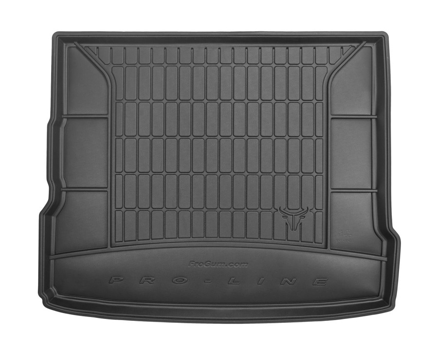 Коврик в багажник Audi Q3 '2011-2018 (с запаской и органайзером) Frogum (черный, резиновый)