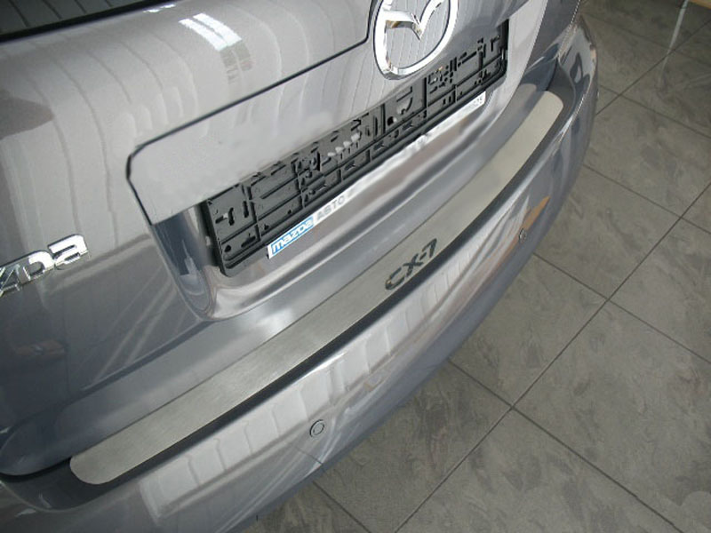 Накладка на бампер Mazda CX-7 '2006-2012 (прямая, исполнение Premium) NataNiko