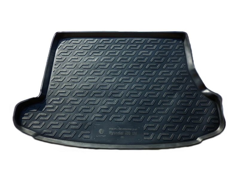 Коврик в багажник Hyundai i30 '2007-2012 (универсал) L.Locker (черный, пластиковый)