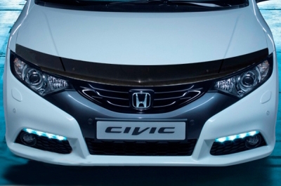 Дефлектор капота Honda Civic '2011-2017 (хетчбек, без логотипа) EGR