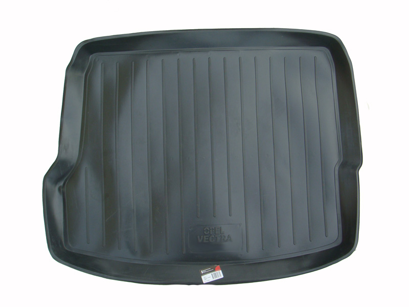 Коврик в багажник Opel Vectra (C) '2002-2008 (седан) L.Locker (черный, пластиковый)