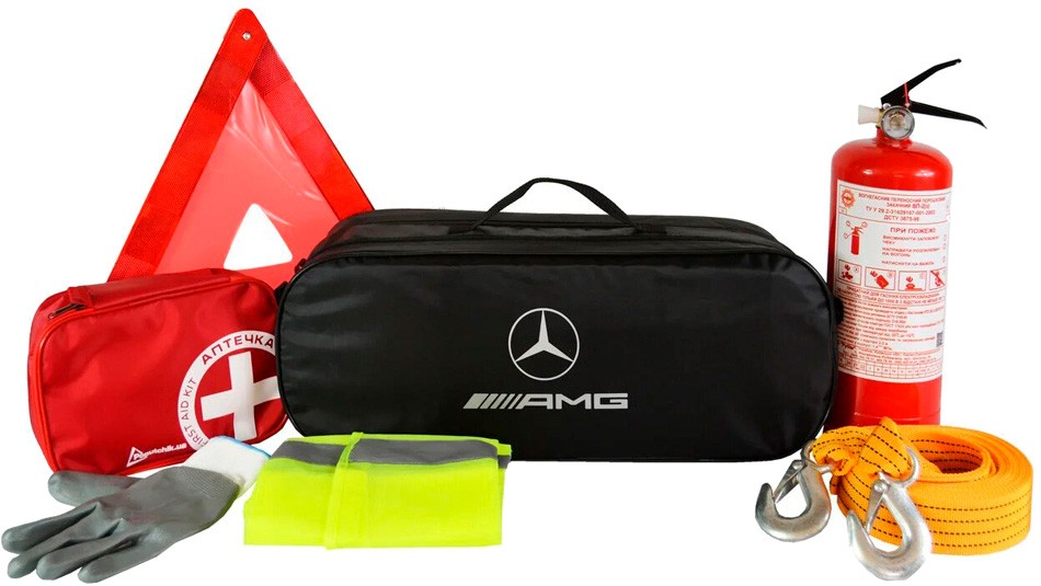 Сумка-набор автомобилиста Mercedes-AMG легковой 01-136-Л черный (01-136-Л) Poputchik