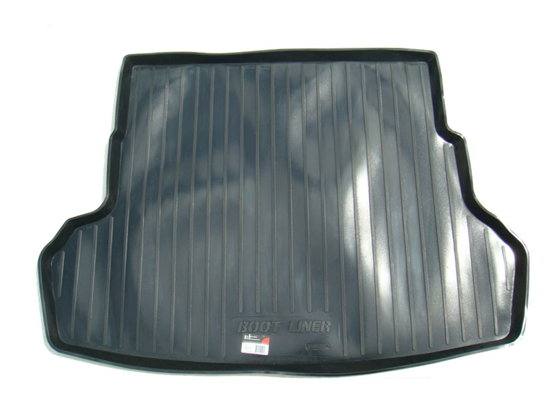 Коврик в багажник KIA Rio '2011-2015 (седан) L.Locker (черный, пластиковый)