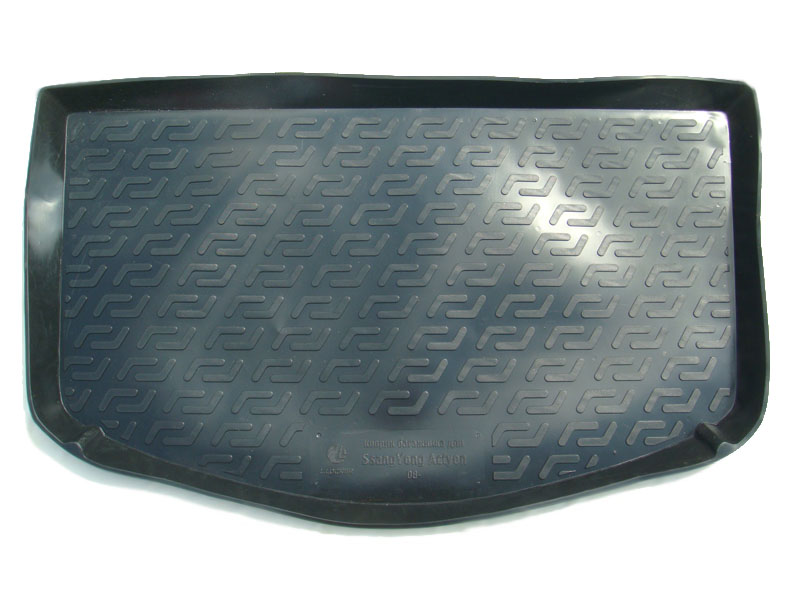 Коврик в багажник SsangYong Actyon '2005-2011 L.Locker (черный, пластиковый)