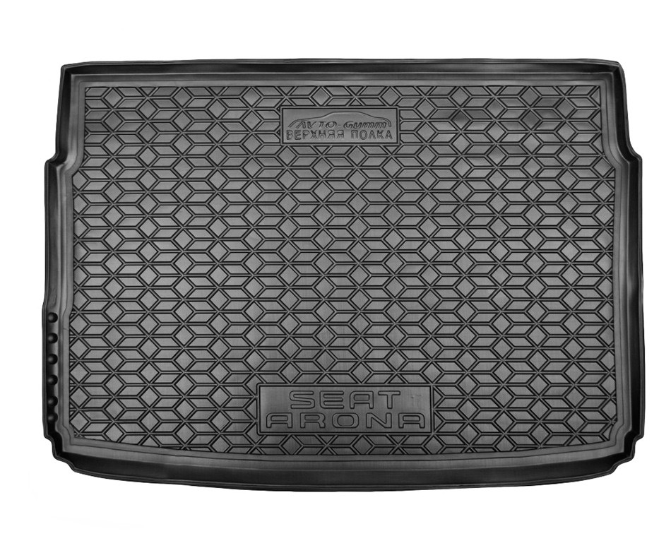 Коврик в багажник Seat Arona '2017-> (верхний) Avto-Gumm (черный, полиуретановый)