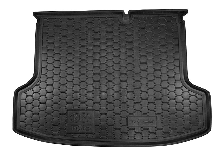 Коврик в багажник KIA Rio '2005-2011 (седан) Avto-Gumm (черный, пластиковый)