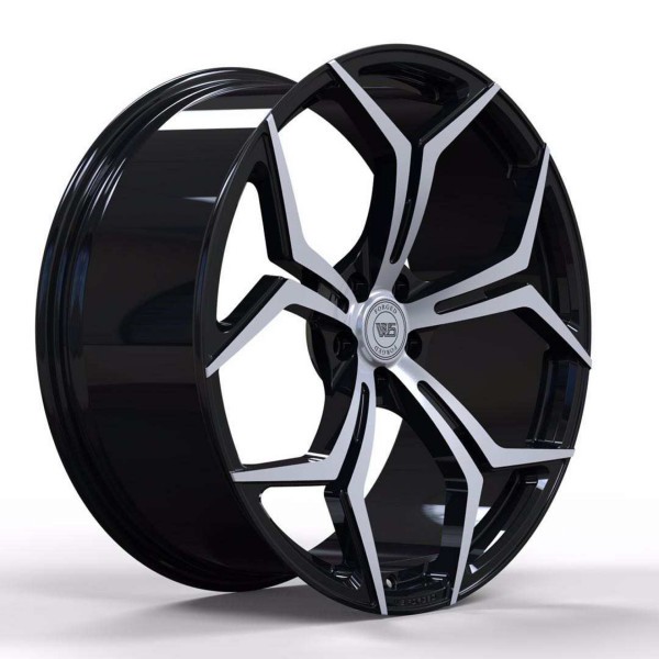Диски R22 5x112 37 9.5J h 66.5 WS428B GLOSS BLACK WITH MACHINED FACE FORGED