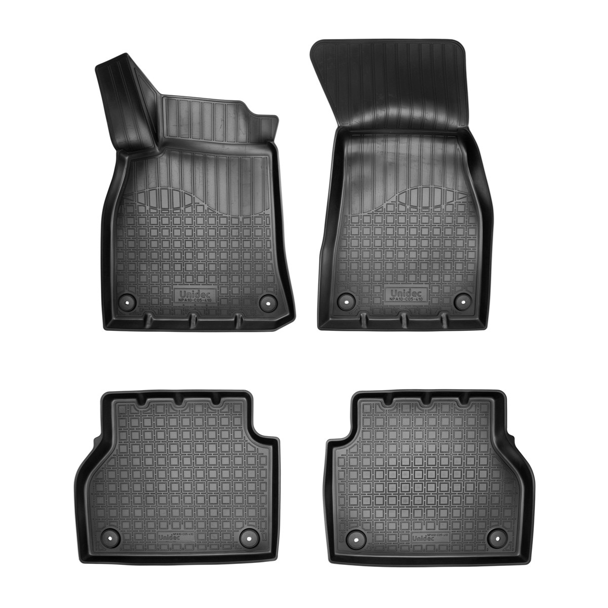 Коврики в салон Audi A4 (B9) '2015-> (3D) Norplast (черные)
