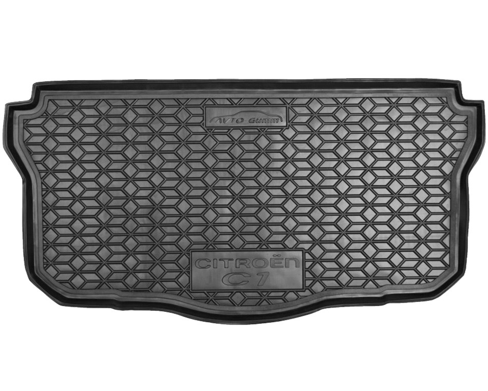 Коврик в багажник Citroen C1 '2014-> Avto-Gumm (черный, полиуретановый)