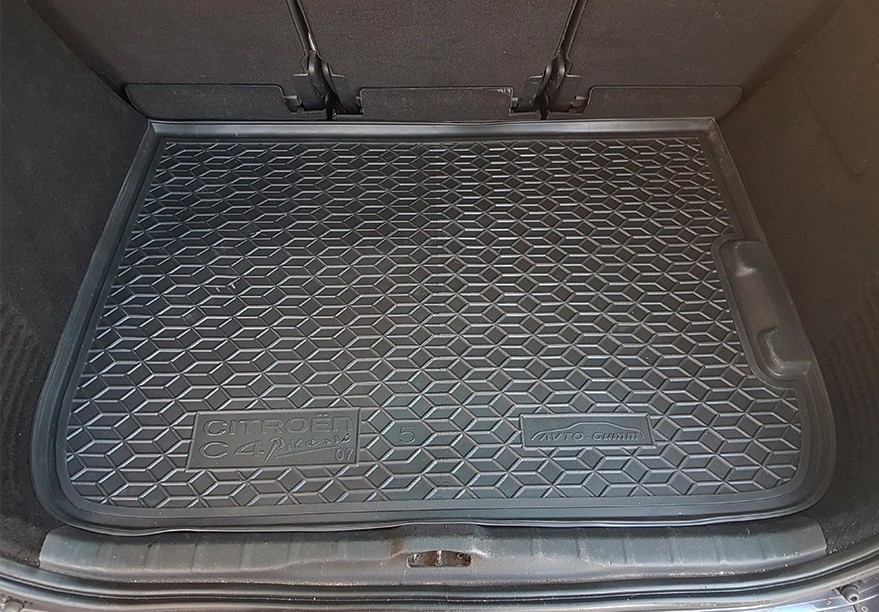 Коврик в багажник Citroen C4 Picasso '2006-2013 Avto-Gumm (черный, полиуретановый)