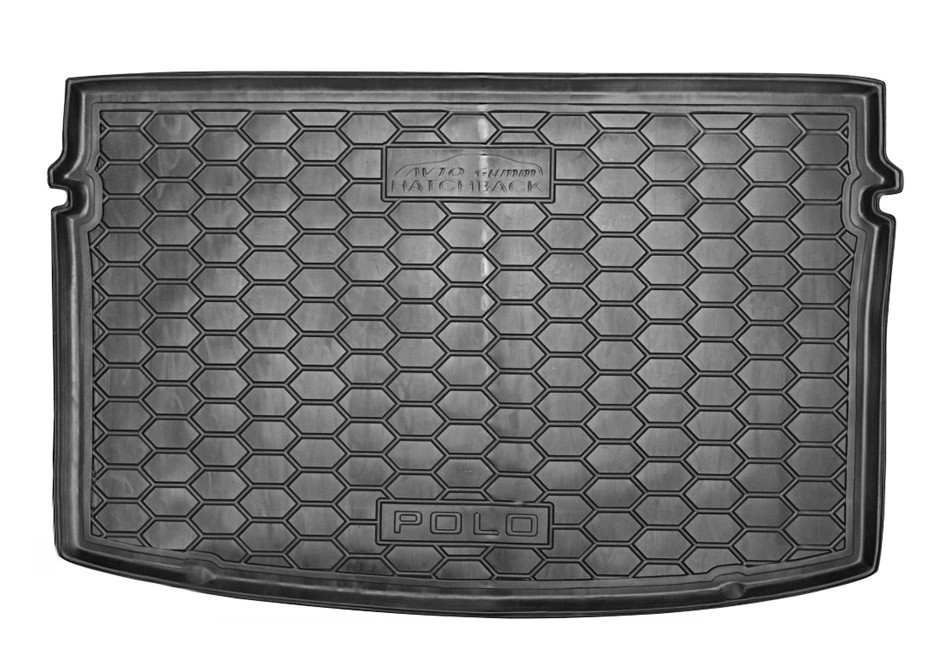 Коврик в багажник Volkswagen Polo '2017-> Avto-Gumm (черный, полиуретановый)