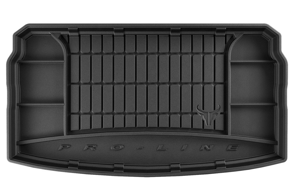 Коврик в багажник Volkswagen Polo '2017-> (нижний) Frogum (черный, резиновый)
