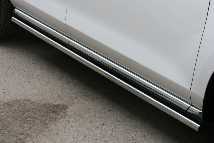 Пороги (подножки) Mazda CX-7 '2009-2012 (диаметр 42 мм) Novline-Autofamily