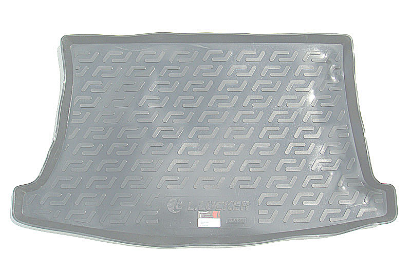 Коврик в багажник KIA Rio '2011-2015 (хетчбек, двухслойный) L.Locker (серый)