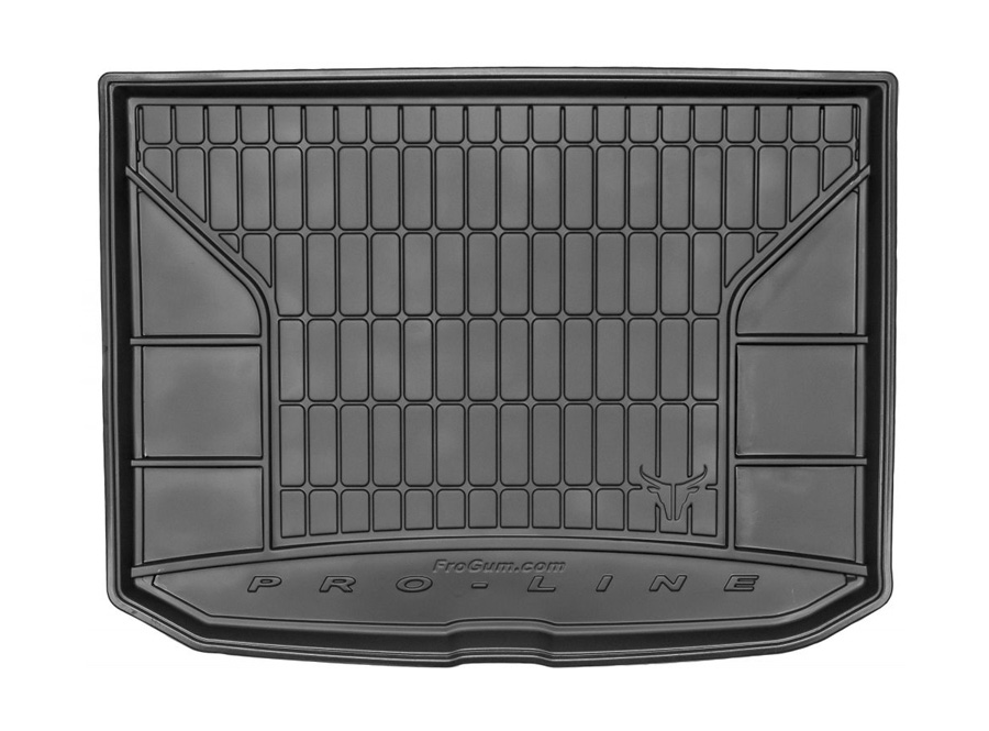 Коврик в багажник Audi A3 Sportback '2012-> (хетчбек, с полноразмерной запаской) Frogum (черный, резиновый)