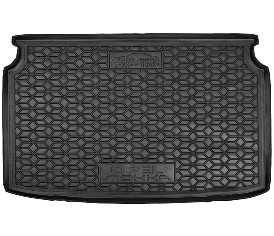 Коврик в багажник Opel Mokka '2020-> (верхний) Avto-Gumm (черный, полиуретановый)