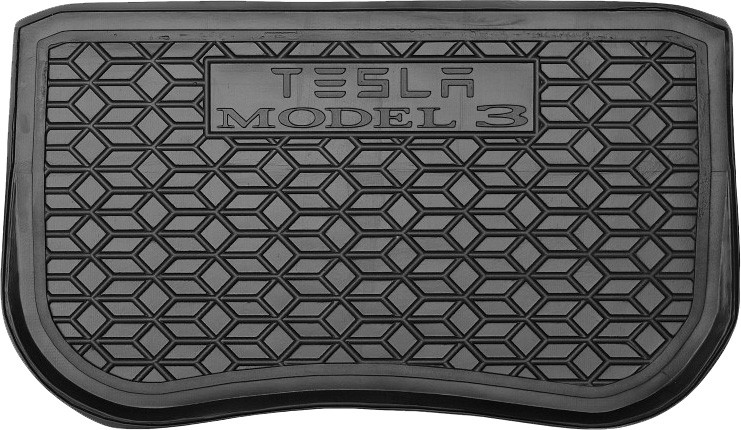 Коврик в багажник Tesla Model 3 '2018-> (передний) Avto-Gumm (черный, полиуретановый)