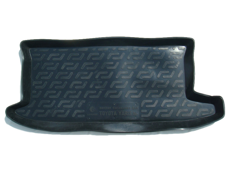 Коврик в багажник Toyota Yaris '2005-2011 (хетчбек) L.Locker (черный, пластиковый)