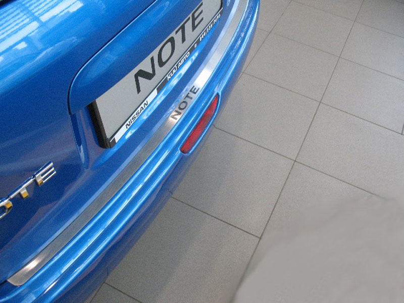 Накладка на бампер Nissan Note '2005-2013 (прямая, исполнение Premium) NataNiko
