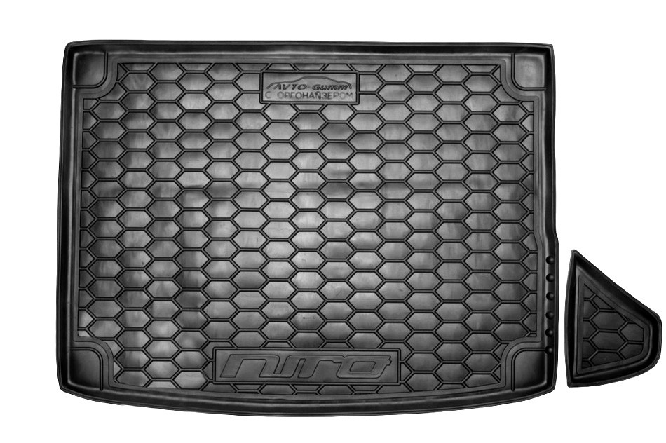 Коврик в багажник KIA Niro '2016-> (с органайзером) Avto-Gumm (черный, пластиковый)