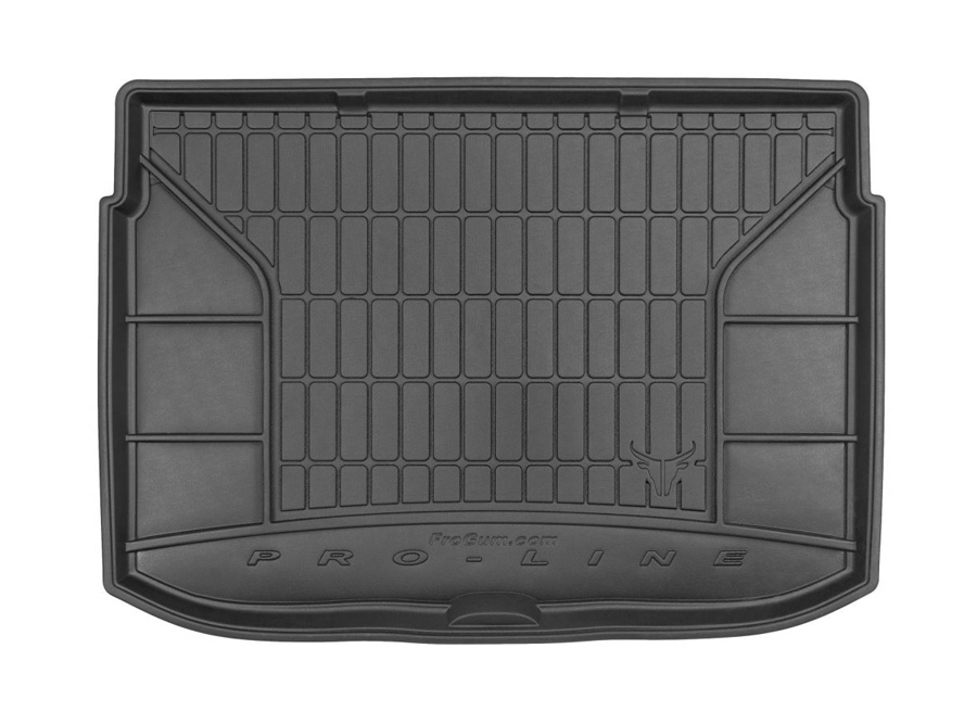 Коврик в багажник Citroen C3 Picasso '2009-> (нижний) Frogum (черный, резиновый)