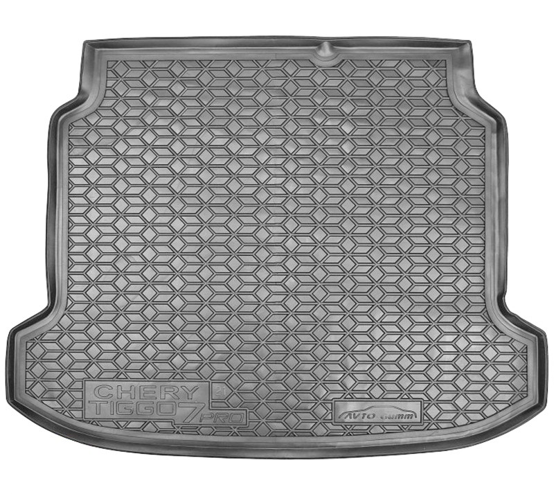 Коврик в багажник Chery Tiggo 7 Pro '2020-> (с докаткой) Avto-Gumm (черный, пластиковый)