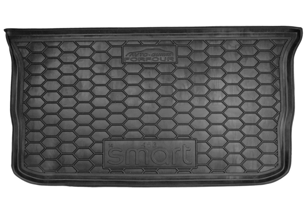 Коврик в багажник Smart ForFour '2014-> Avto-Gumm (черный, полиуретановый)