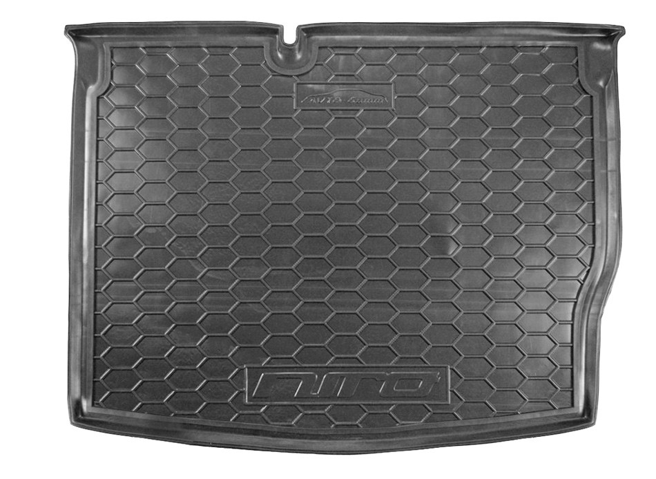 Коврик в багажник KIA Niro '2016-> (с докаткой) Avto-Gumm (черный, пластиковый)
